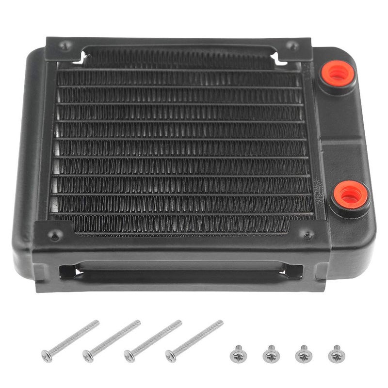 BXQINLENX 10 Pipe Aluminum Heat Exchanger Radiator for PC CPU CO2 Laser Water Cool System Computer 120mm(B) - Image 1
